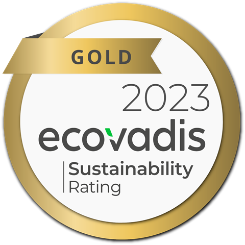 Logo Ecovadis gouden medaille